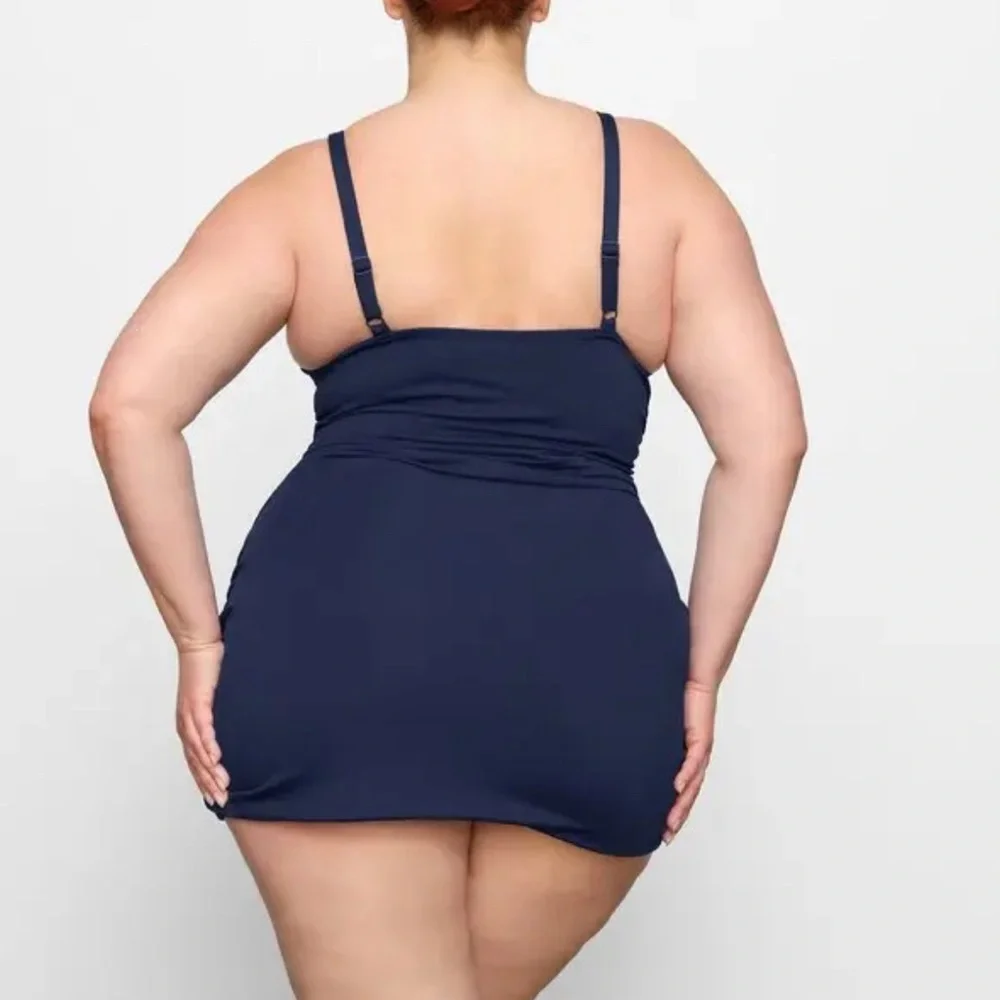 SKIMS SHAPING SWIM Ruched One Piece in Midnight NEW
